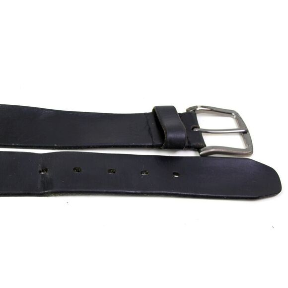 Levi's SADDLE BLACK GENUINE LEATHER 1 3/8"Wd DRESS CASUAL MEN'S BELT Sz 38 (72D - Picture 14 of 15